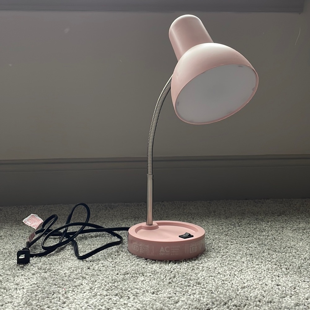 Led lamp with charging plug in